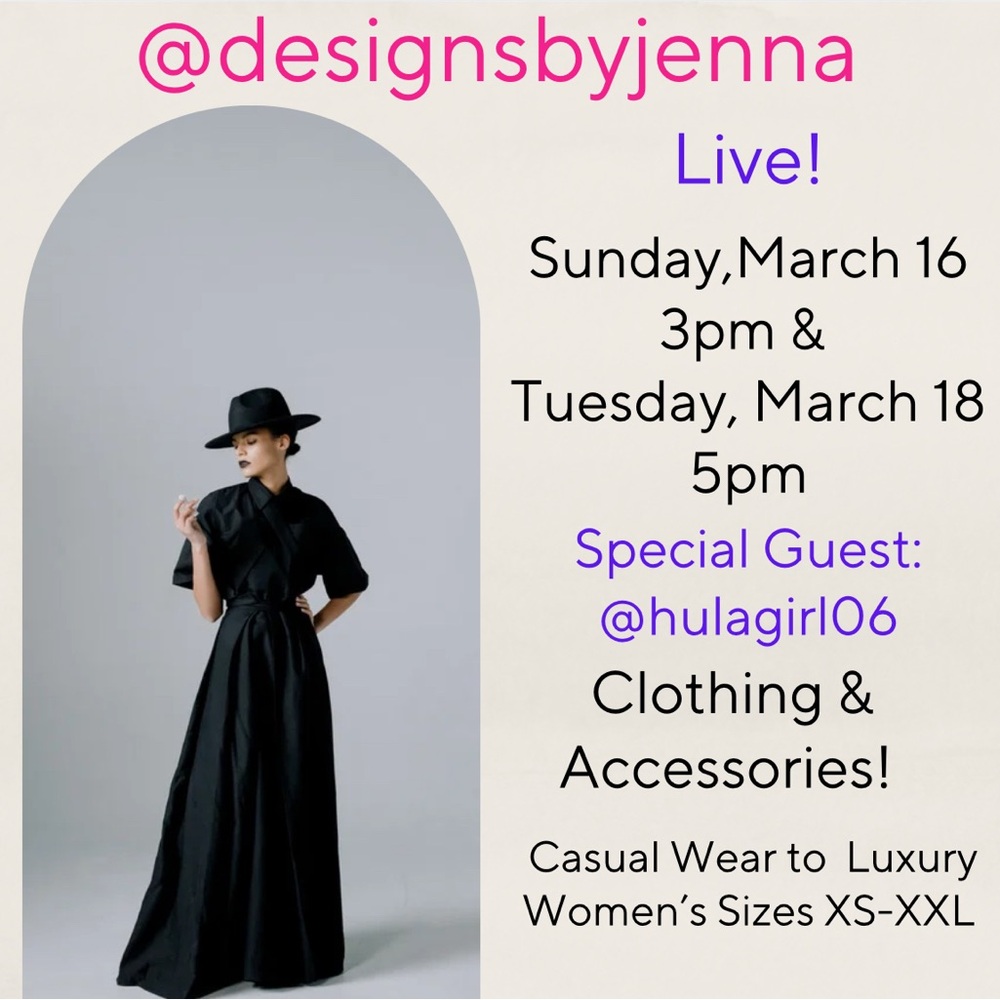 Semi-annual Live Shows 3/16 3pm & 3/18 5pm EST